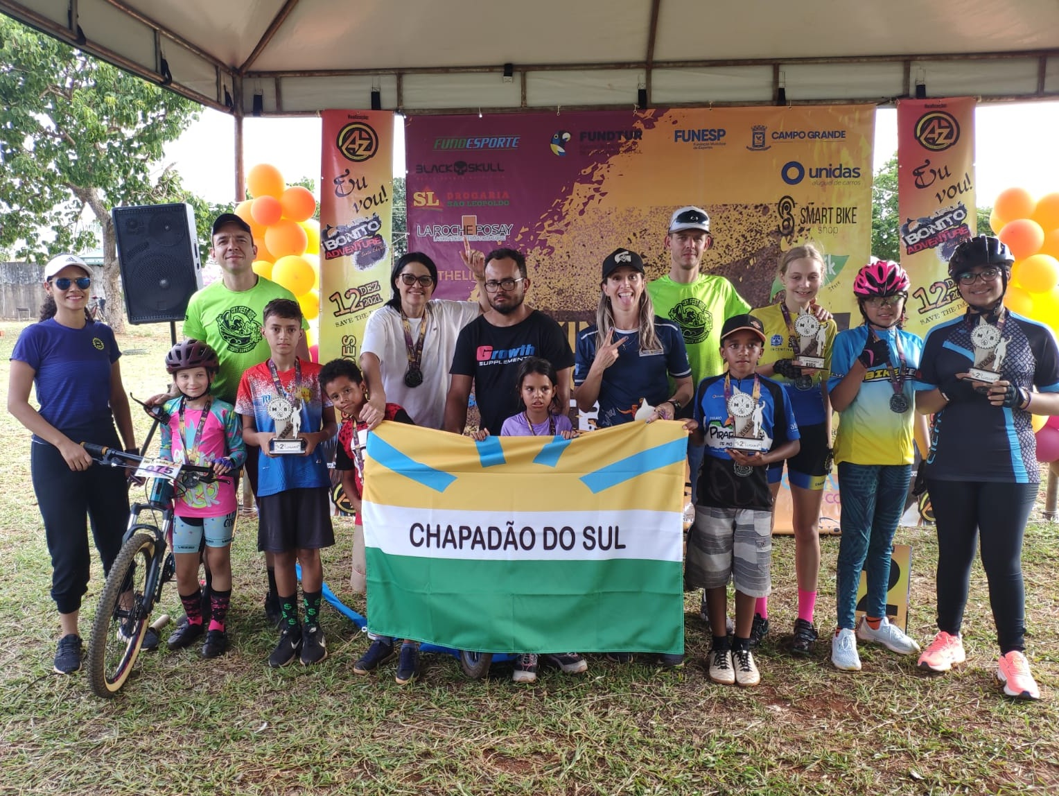 É OURO - Alunos da Escolinha de Ciclismo de Chapadão do Sul são destaques  em provas na Capital - Chapadense News